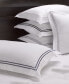 Фото #3 товара 100% Cotton Percale 3pc Duvet Set with Satin Stitching, Full/Queen