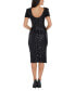 ფოტო #2 პროდუქტის Women's Natasha Sequined Side-Slit Midi Dress