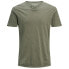 ფოტო #2 პროდუქტის JACK & JONES Split Slim Fit short sleeve v neck T-shirt