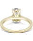 Moissanite Oval Engagement Ring (2-1/2 ct. t.w. DEW) in 14k White Gold or 14k Yellow Gold