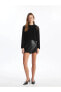 Фото #1 товара Юбка LCW Vision Standard Fit Leather Look Shorts