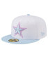 Фото #1 товара Men's White/Light Blue Dallas Cowboys 2-Tone Color Pack 59Fifty Fitted Hat