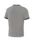 ფოტო #4 პროდუქტის Men's Darius Rucker Collection by Black, Gray Distressed Chicago White Sox Two-Way Ringer Reversible T-shirt