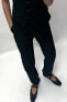 Fitted high-waist trousers