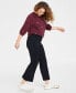 Фото #3 товара Women's Ponte Kick-Flare Ankle Pants, Regular and Short Lengths, Created for Macy's