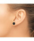 ფოტო #2 პროდუქტის Stainless Steel Polished Black IP-plated Earrings