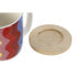 Piece Coffee Cup Set DKD Home Decor Multicolour Coral Bamboo Dolomite Modern 180 ml