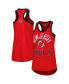Фото #2 товара Women's Red New Jersey Devils First Base Racerback Scoop Neck Tank Top