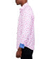 ფოტო #3 პროდუქტის Men's Slim-Fit Performance Stretch Floral Long-Sleeve Button-Down Shirt