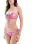 Фото #4 товара Bright Swimwear ivy primavera bandeau bikini top in pink