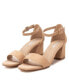 Фото #4 товара Women's Suede Heeled Sandals By