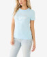 Фото #3 товара Women's Short Sleeve Crystal Wing Horseshoe T-shirt