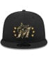 Men's Black Miami Marlins 2024-Armed Forces Day 9FIFTY Snapback Hat