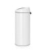 Фото #2 товара Brabantia Touch Bin - 30L - 30 L - Round - Plastic,Stainless steel - White - Manual - Stainless steel