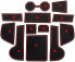 Фото #3 товара YEE PIN Rubber Mats V W Polo MK6 2018-2022 / Taigo Nivus 2021+ Accessories Interior Non-Slip Polo AW Taigo Mats for Centre Console Storage Box Polo AW Taigo Interior