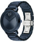 Men's Bold Evolution 2.0 Swiss Quartz Ionic Plated Blue Steel Watch 40mm