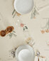 Botanical cotton tablecloth