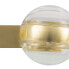Настенный светильник 40 x 15 x 17,5 cm Стеклянный Позолоченный Железо