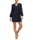 Women's Long-Sleeve Button-Front Romper