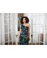 Фото #3 товара Women's Floral-Print One-Shoulder Maxi Dress