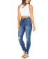 Juniors' High Rise Distressed Skinny Ankle Jeans