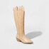 Women's Sommer Wide Calf Western Boots - Universal Thread Light Brown 8.5WC