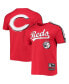 Фото #1 товара Men's Red, Black Cincinnati Reds Taping T-shirt