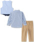 Фото #4 товара Костюм Nautica Baby Boys Shirt & Vest Set
