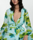 ფოტო #13 პროდუქტის Women's Bow Detail Printed Jumpsuit