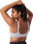 Wacoal 296125 Full Figure Underwire Sports Bra, Lilace Gray With Zephyr, 32G US