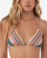 Фото #1 товара Juniors' Kendari Striped Venice Bikini Top
