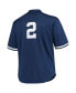 Фото #2 товара Men's Derek Jeter Navy New York Yankees Big and Tall Batting Practice Replica Player Jersey