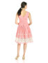 Фото #3 товара S.L. Fashions 154449 Women's Cotton Party Dress Sleeveless Coral Sz. 12