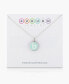 ფოტო #14 პროდუქტის Mini Initial Pendant Necklace in Sterling Silver and Mint Enamel, 16" + 2" Extender