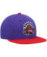 Фото #4 товара Men's Purple and Red Toronto Raptors Hardwood Classics Team Two-Tone 2.0 Snapback Hat