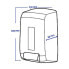 Фото #2 товара Дозатор мыла для ванной комнаты Ibiza белый ABS (23,5 x 13 x 10 см) (9 л) от Shico