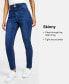 Фото #8 товара Women's Curvy Frayed-Hem Skinny Jeans, Created for Macy's