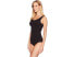 Фото #2 товара Yummie 265892 Women Scoop Neck Full Back Bodysuit Black Size Large