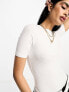 Фото #3 товара ASOS DESIGN skinny fit t-shirt bodysuit in white