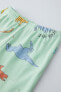 Фото #4 товара 1–6 лет/ пижама из ткани в рубчик с принтом «динозавры» ZARA