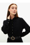Фото #1 товара LCW CLASSIC Gömlek Yaka Bel Kuşaklı Uzun Kollu Viskon Kadın Elbise