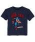 ფოტო #1 პროდუქტის Toddler Boys and Girls Navy Boston Red Sox Team Captain America Marvel T-shirt