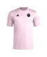 Фото #1 товара Men's Lionel Messi Pink Inter Miami CF Pregame T-Shirt