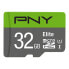 Фото #2 товара PNY Elite - 32 GB - MicroSDHC - Class 10 - Class 1 (U1) - Green - Grey