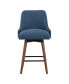 Фото #6 товара Bagford 26" Swivel Counter Stool with Legs in Fabric
