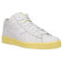 Фото #2 товара Diadora Game Row Cut Sole Block Lace Up Womens White, Yellow Sneakers Casual Sh