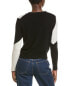 Фото #2 товара Minnie Rose Colorblock Cashmere Sweater Women's