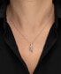 ფოტო #2 პროდუქტის Peridot (3/8 ct. t.w.) & Diamond (1/10 ct. t.w.) Twig 18" Pendant Necklace in Sterling Silver