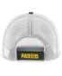 Men's Green, White Green Bay Packers Drifter Adjustable Trucker Hat