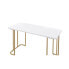 Estie Writing Desk, & Gold Finish